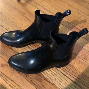 Sam Edelman Tinsley Black Shiny Rainboots 7